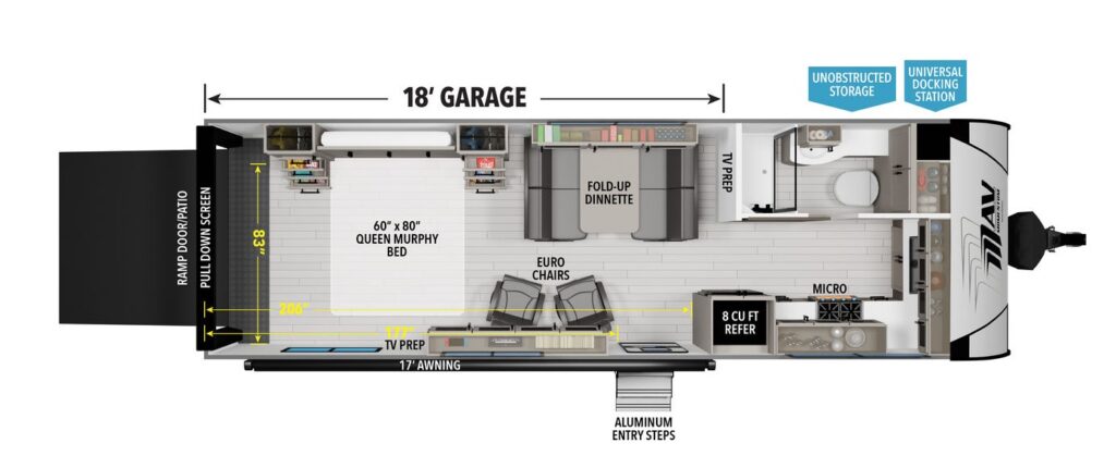 2025 Grand Design Momentum 24MAV Floorplan