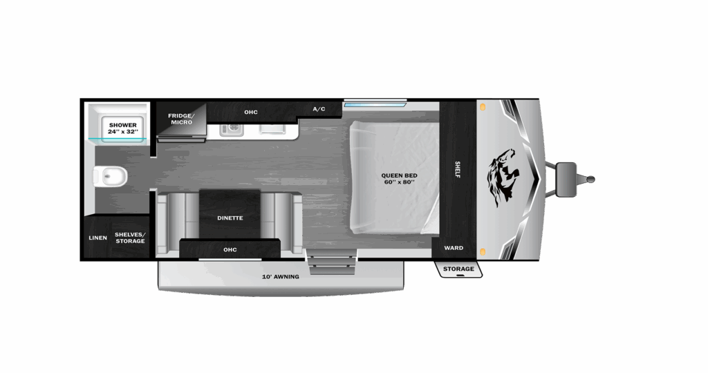 2026 Open Range Colt 17QB Floorplan