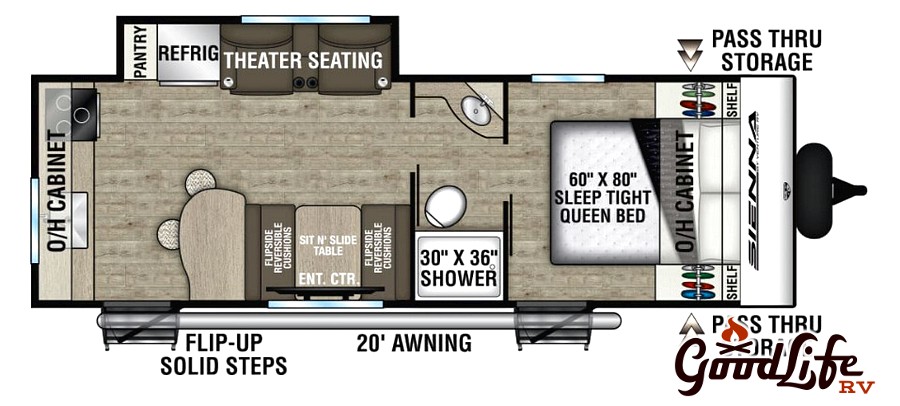 2025 Venture RV Sienna 231VRK Floorplan