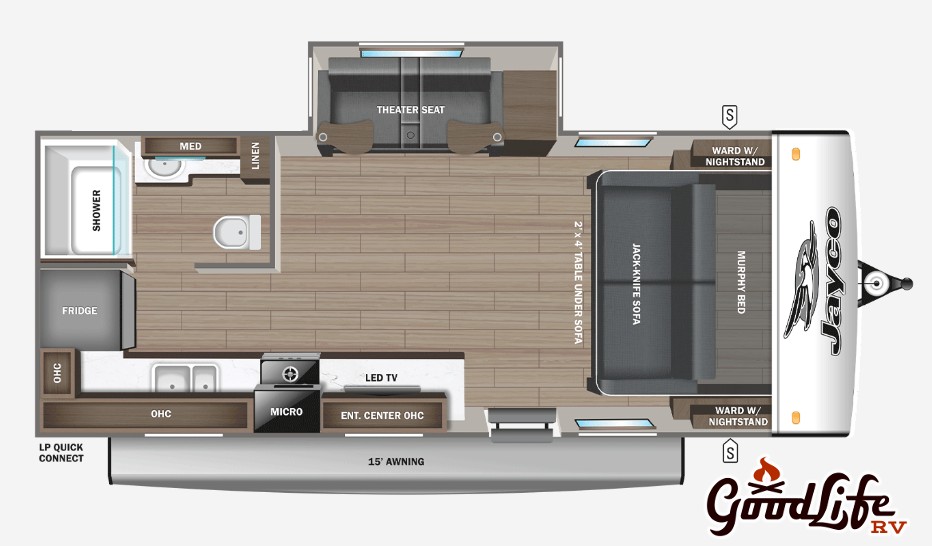 2026 Jayco Jay Feather 19MRK Floorplan