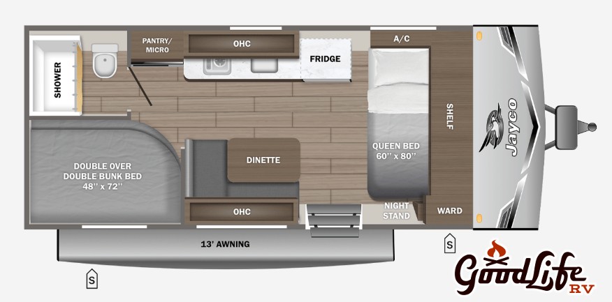 2026 Jayco Jay Flight SLX 172DB Sport Floorplan