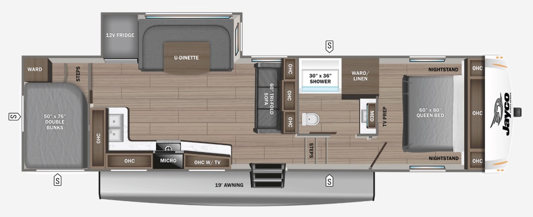 2027 Jayco Eagle 28BHU Floorplan