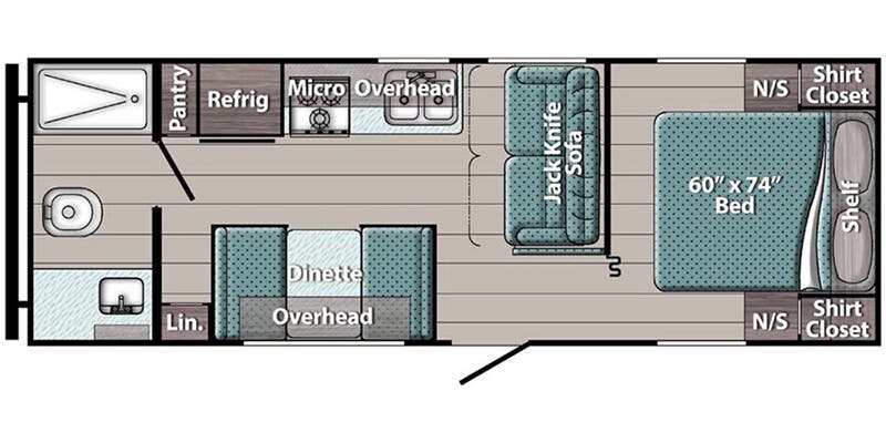 2025 Gulf Stream Ameri-lite 241RB Floorplan