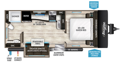 2020 Grand Design Imagine 22RBE Floorplan