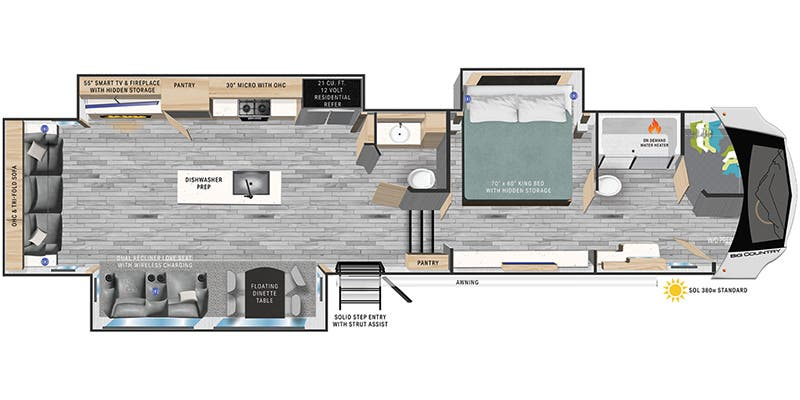 2024 Heartland Big Country 3705FB Floorplan