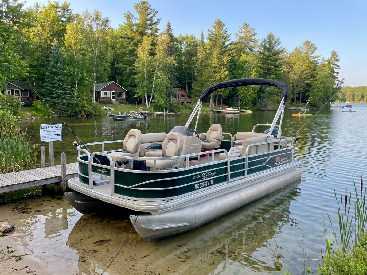 2016 Sun Tracker PARTY BARGE 20 DLX - Gull Lake Marine