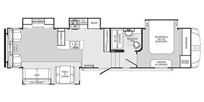 floorplan image of 2014 SABRE PLATINUM EDITION 34 CKQS