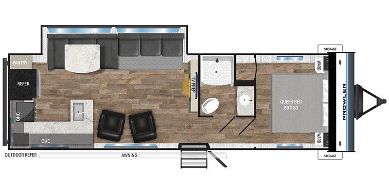 floorplan image of 2025 HEARTLAND RV PROWLER 2909 RK