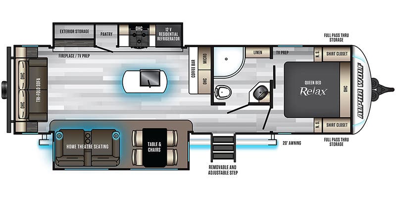 floorplan image of 2022 CHEROKEE ALFA WOLF 26 RLL