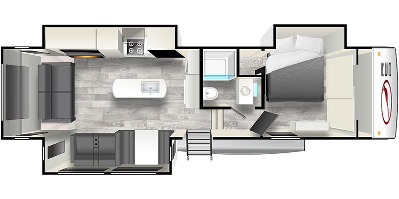 floorplan image of 2023 FOREST RIVER CARDINAL RED 31 RL