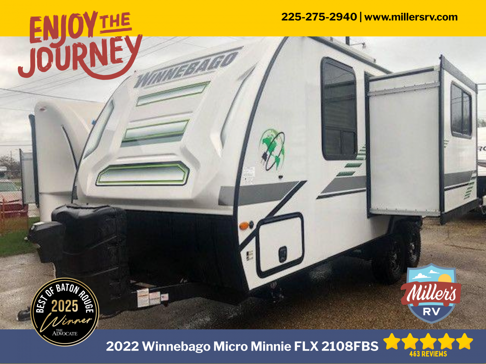 2022 WINNEBAGO MICRO MINNIE FLX 2108FBS - Miller's RV