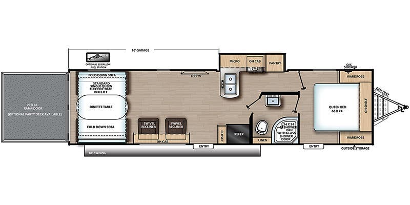 2021 Coachmen Catalina Trail Blazer 30THS Floorplan
