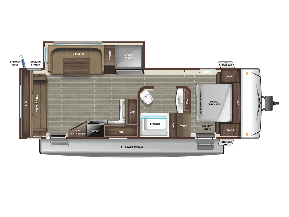 2022 Starcraft SUPER LITE 262RL Floorplan
