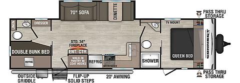 2026 KZ RV Connect SE C301BHKSE Floorplan
