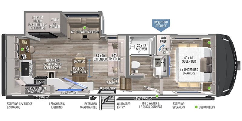 2026 Brinkley RV Model Z 2680 Floorplan
