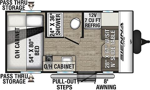 2026 Venture RV Sienna Lite SA140VFD Floorplan