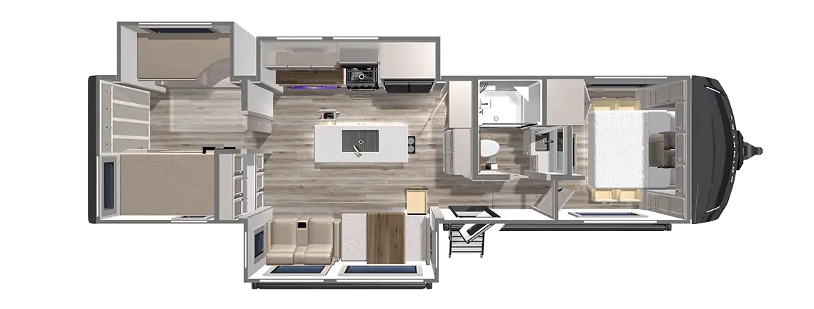 2026 Brinkley RV Model Z AIR 315 Floorplan