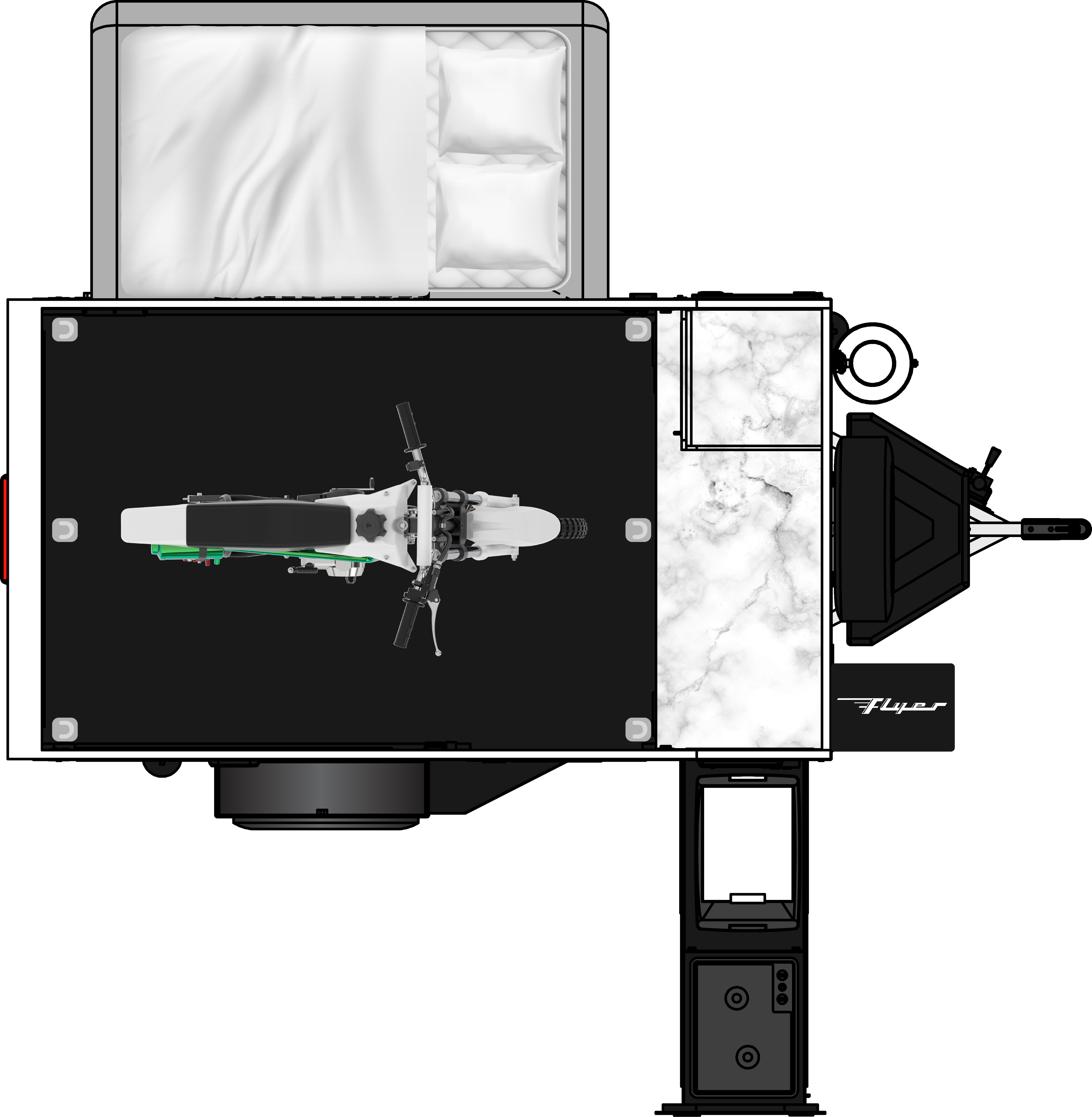 2026 inTech FLYER EXPLORE FE6X10.5 Floorplan