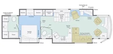 2012 ITASCA ELLIPSE 42QD Floorplan