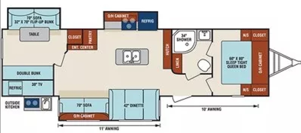 2017 Venture RV SPORTTREK 327VIK Floorplan