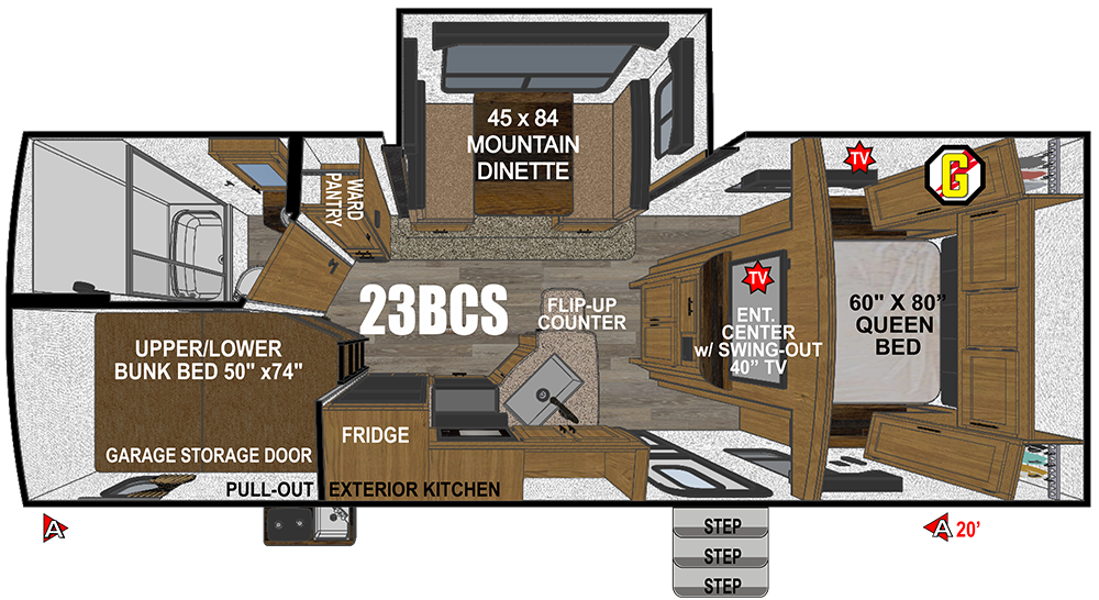 NEW 2027 Outdoors Rv MTN TRX 23BCS - Rangitsch Brothers RV