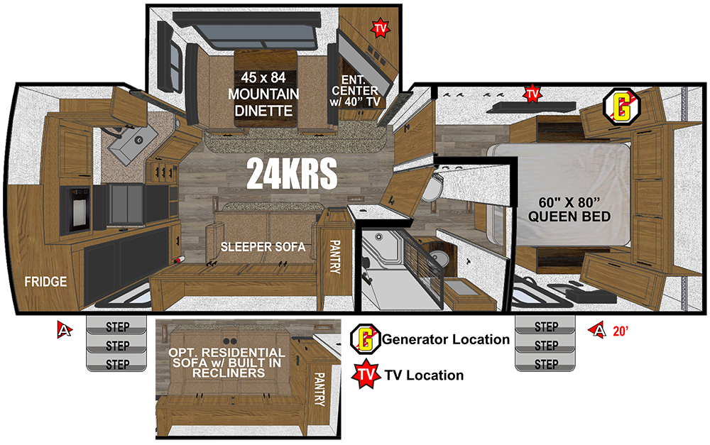 NEW 2027 Outdoors Rv MTN TRX 24KRS T - Rangitsch Brothers RV