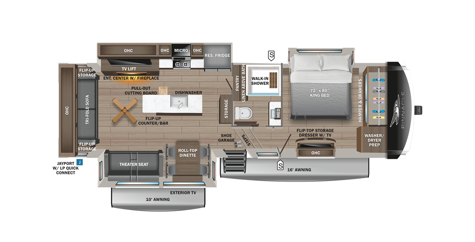 New 2025 Jayco Pinnacle 32RLTS Joliet, IL