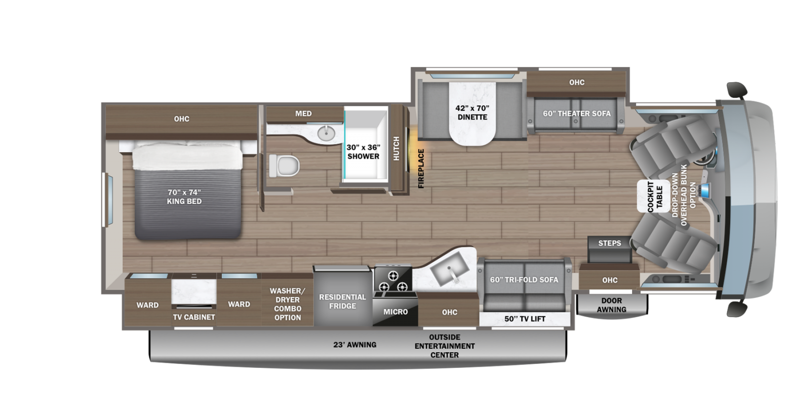 New 2026 Jayco Precept 34G - Rick's RV Center