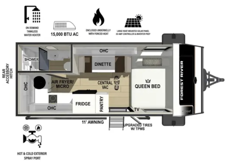 Azdel Rv NEW 2027 FOREST RIVER R-POD 194 | Setzers RV | Huntington, WV | 11820