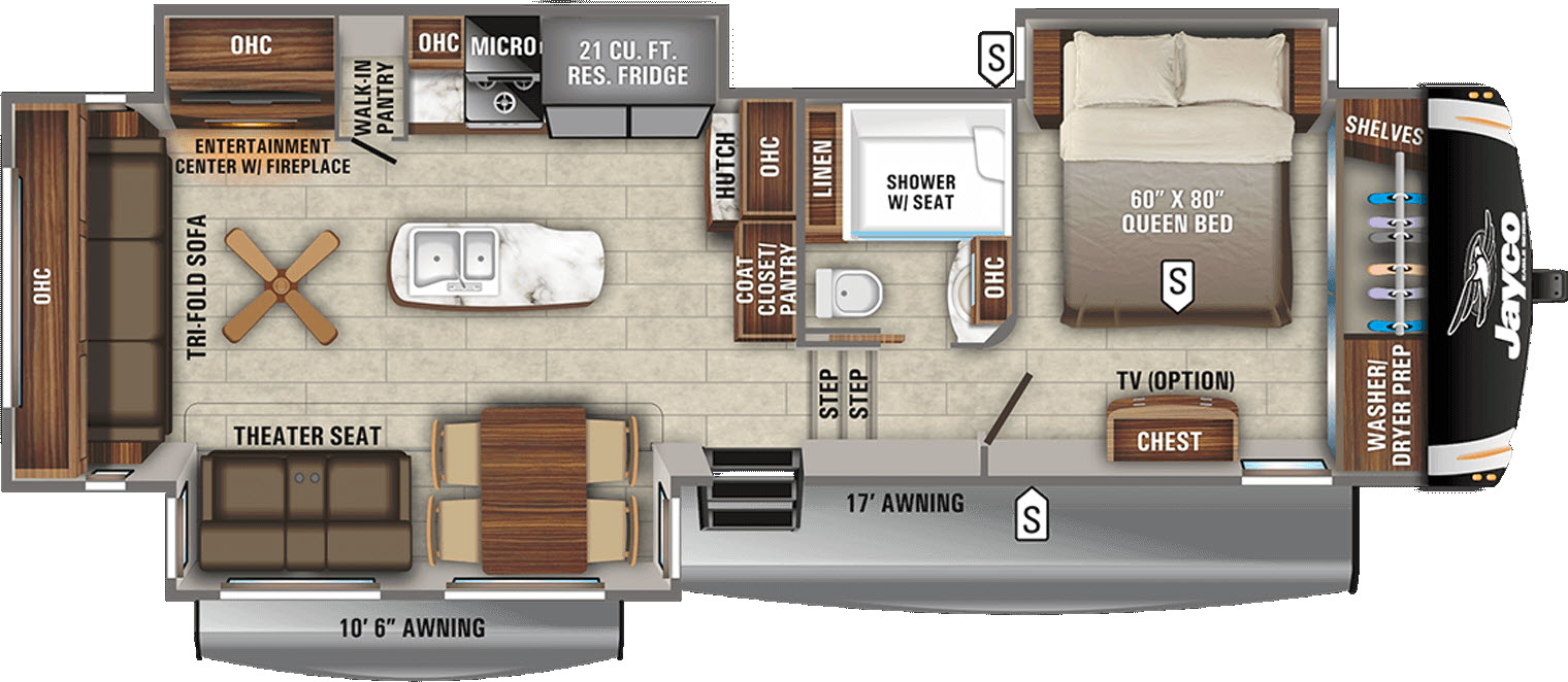 floorplan image of 2021 JAYCO EAGLE 321RSTS
