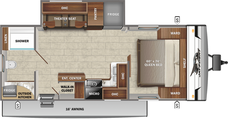 floorplan image of 2022 JAYCO JAY FLIGHT SLX 8 240RBS