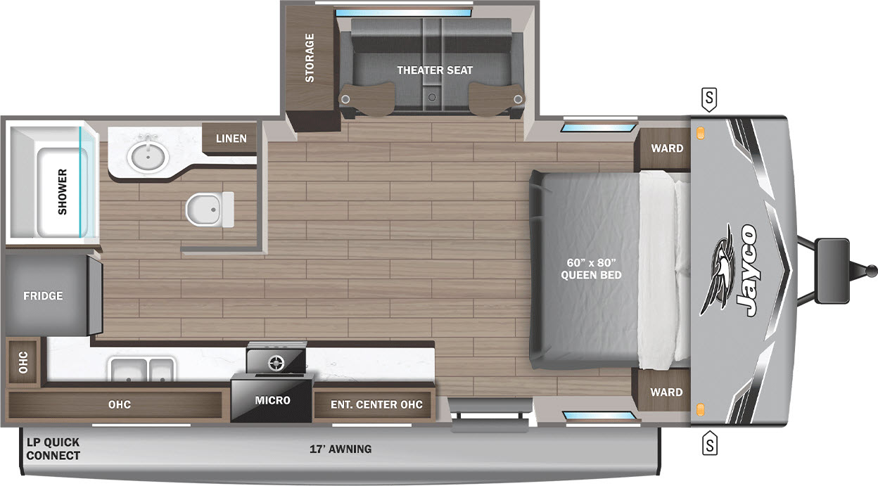 floorplan image of 2026 JAYCO JAY FLIGHT SLX 200MKS