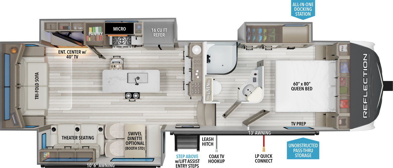 floorplan image of 2026 GRAND DESIGN REFLECTION 303RLS