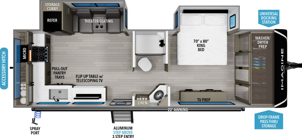 floorplan image of 2026 GRAND DESIGN IMAGINE 2700BS