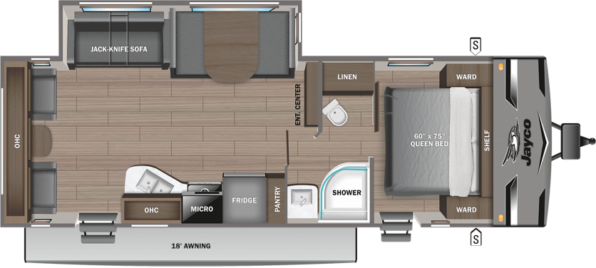 floorplan image of 2024 JAYCO JAY FLIGHT 265RLS