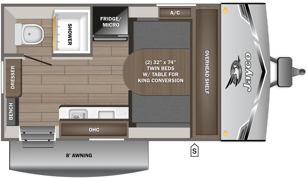 floorplan image of 2026 JAYCO JAY FLIGHT SLX 140TB