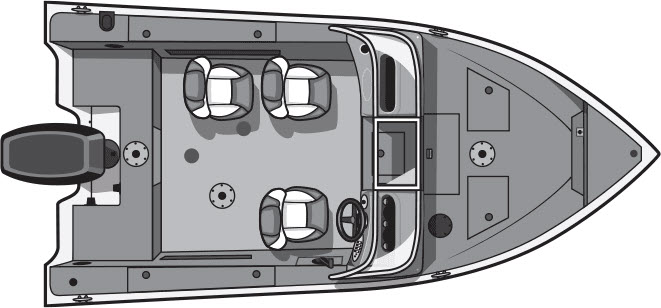 floorplan image of 2025 SMOKERCRAFT PROANGLER 172
