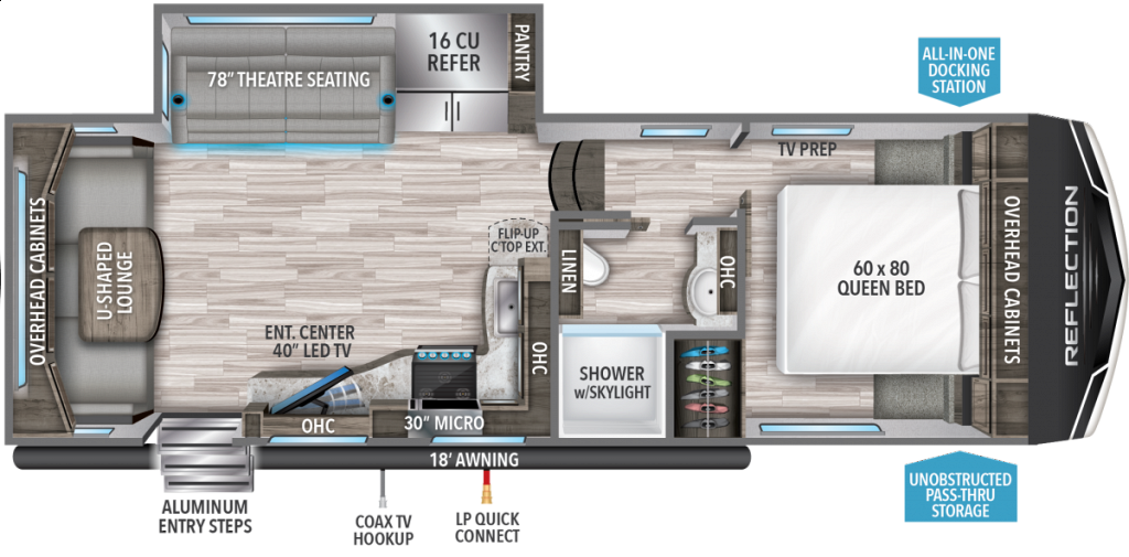 floorplan image of 2023 GRAND DESIGN REFLECTION 150 260RD