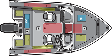 floorplan image of 2025 SMOKERCRAFT PROANGLER 162XL