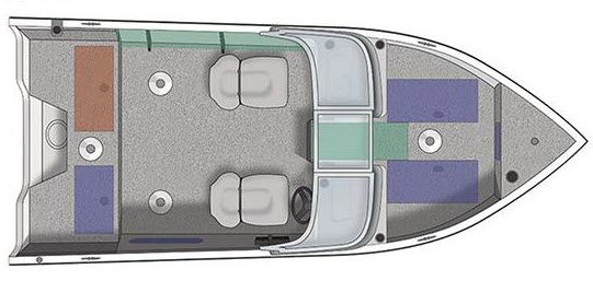 floorplan image of 2023 CRESTLINER FISH HAWK 1650 SE WT