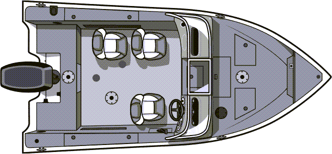 floorplan image of 2023 SMOKERCRAFT PROANGLER 172