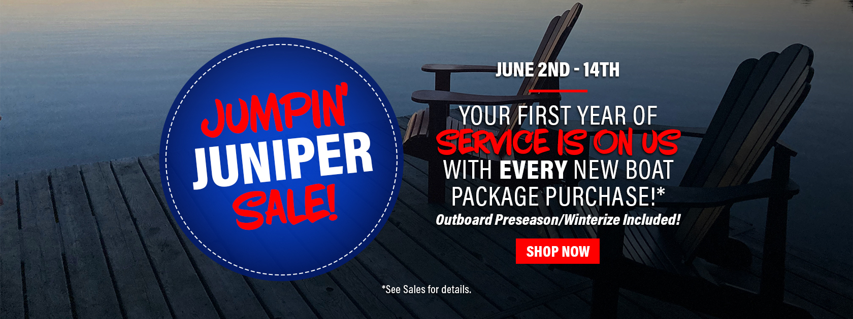 Smiths Jump In Juniper Boat Banner