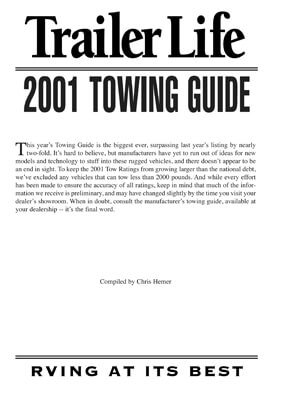 Download 2001 Towing Guide
