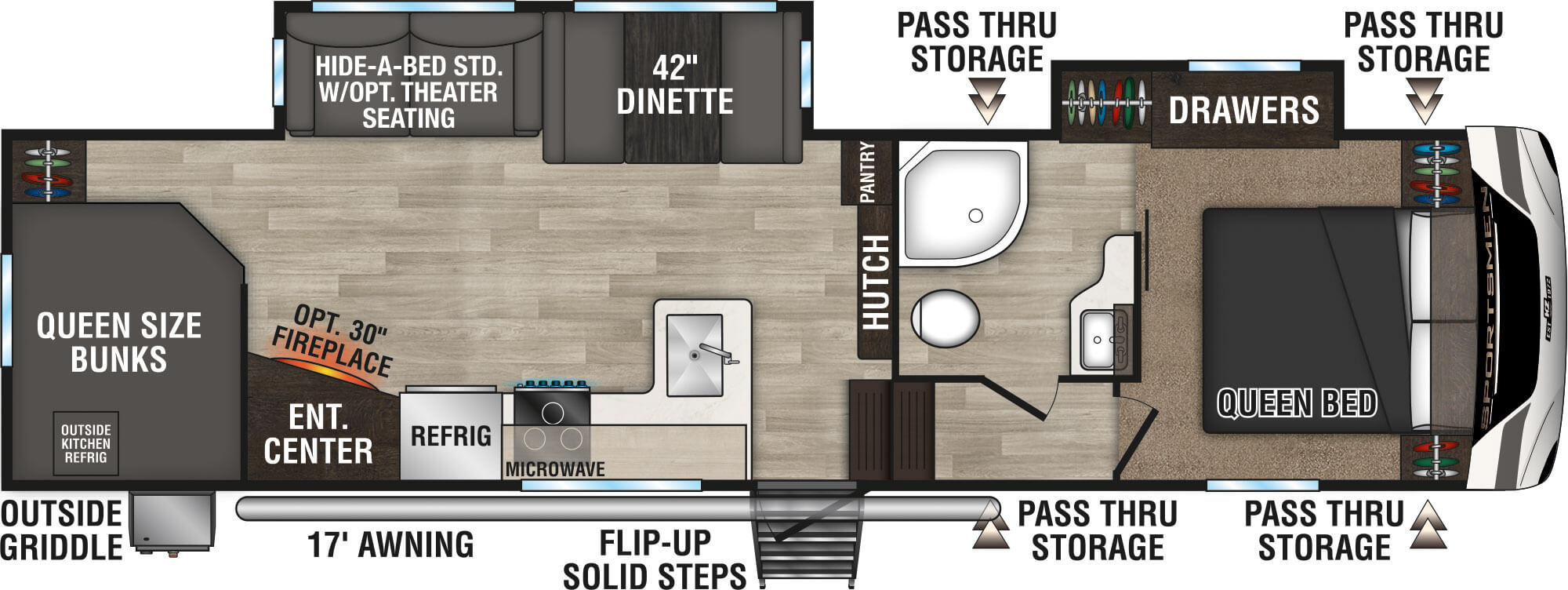 NEW 2024 Kzrv SPORTSMEN 292BHK Bulls Gap, TN