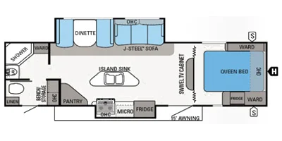 USED 2013 Jayco WHITEHAWK 27DSRB