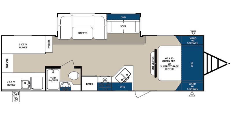 USED 2016 Forest River SURVEYOR 295QBLE