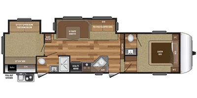 USED 2018 Keystone HIDEOUT 308BHDS