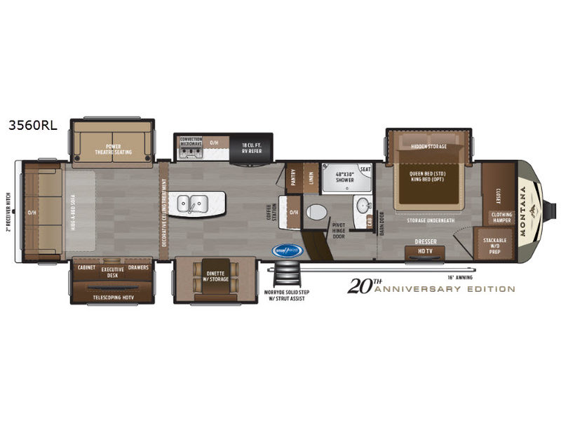 USED 2019 Keystone MONTANA 3560RL