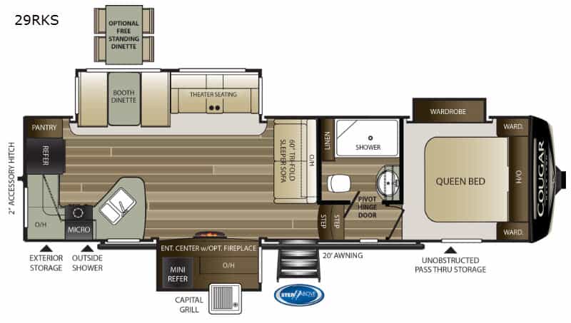 USED 2020 Keystone COUGAR 29RKS