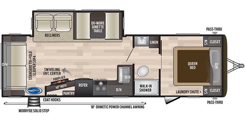 USED 2020 Keystone HIDEOUT 27RLS